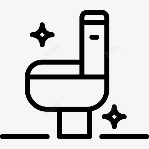 卫生间清洁27线性图标svg_新图网 https://ixintu.com 卫生间 清洁27 线性