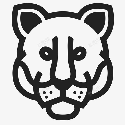 狮子非洲动物图标svg_新图网 https://ixintu.com 剪影 动物 狮子 野兽 野生 非洲