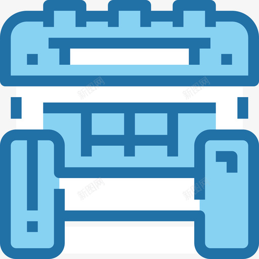 健身健身和健康2蓝色图标svg_新图网 https://ixintu.com 健身 健身和健康2 蓝色