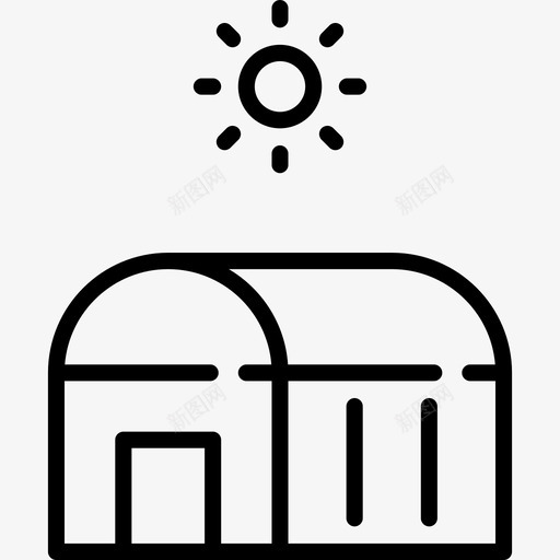 温室生态98线性图标svg_新图网 https://ixintu.com 温室 生态98 线性