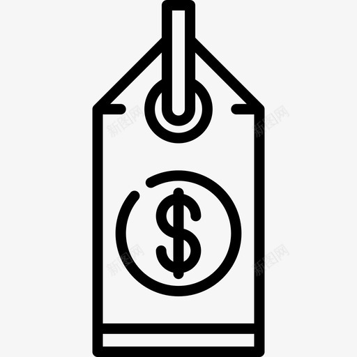 价格标签金融68线性图标svg_新图网 https://ixintu.com 价格标签 线性 金融68