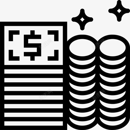 货币电子商务67直系图标svg_新图网 https://ixintu.com 电子商务67 直系 货币