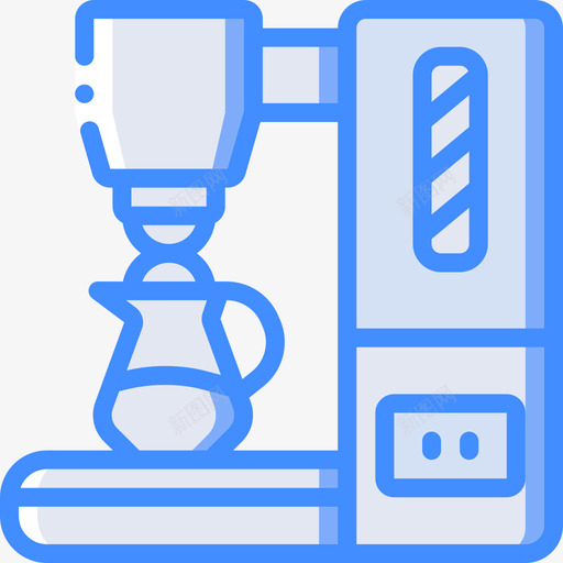 咖啡机家用电器4蓝色图标svg_新图网 https://ixintu.com 咖啡机 家用电器4 蓝色
