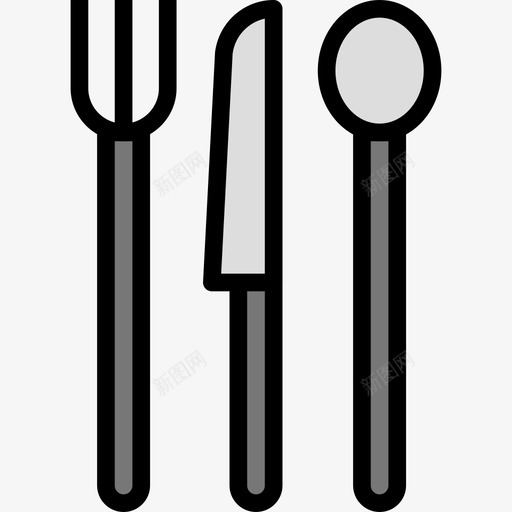 餐具食品87线性颜色图标svg_新图网 https://ixintu.com 线性颜色 食品87 餐具