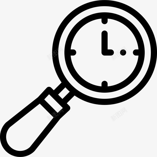 时钟日历和日期4线性图标svg_新图网 https://ixintu.com 日历和日期4 时钟 线性