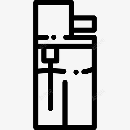 打火机烧烤5线性图标svg_新图网 https://ixintu.com 打火机 烧烤5 线性