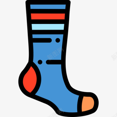 袜子篮球队线颜色图标图标
