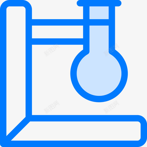 烧瓶科学53蓝色图标svg_新图网 https://ixintu.com 烧瓶 科学53 蓝色