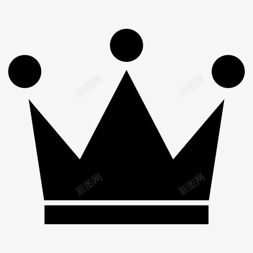 皇冠国王生日黑图标svg_新图网 https://ixintu.com 国王 生日黑 皇冠