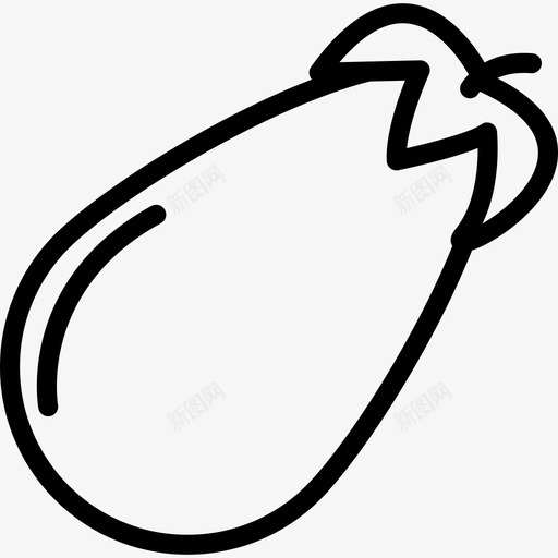 茄子食品88直系图标svg_新图网 https://ixintu.com 直系 茄子 食品88