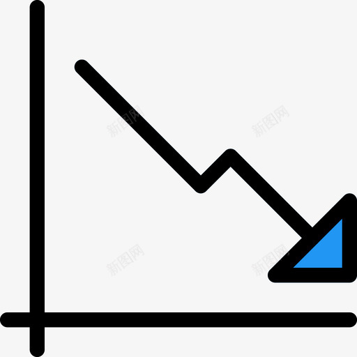 线条图和4个业务条形图图标svg_新图网 https://ixintu.com 线条图和4个业务条形图