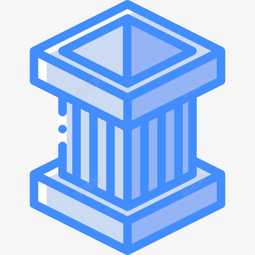 包装和运输用蓝色箱子图标svg_新图网 https://ixintu.com 包装和运输用蓝色箱子
