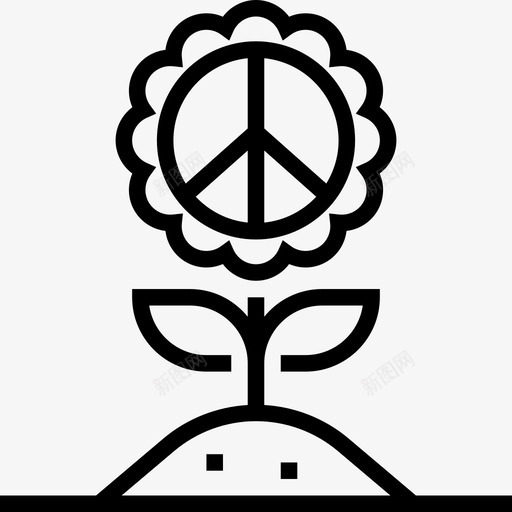 和平世界和平2直线图标svg_新图网 https://ixintu.com 世界和平2 世界大同 和平 直线