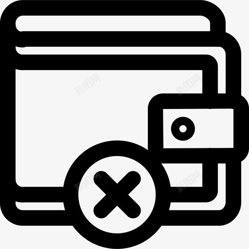 钱包电子商务2532px线图标svg_新图网 https://ixintu.com 32px线 电子商务25 钱包