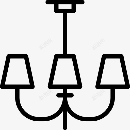 灯灯3线性图标svg_新图网 https://ixintu.com 灯 灯3 线性