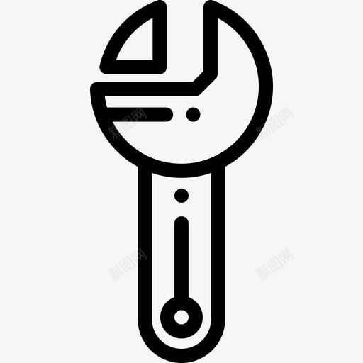 扳手工具箱8线性图标svg_新图网 https://ixintu.com 工具箱8 扳手 线性