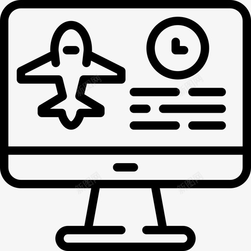 网上订票电脑业务直拨图标svg_新图网 https://ixintu.com 电脑业务 直拨 网上订票