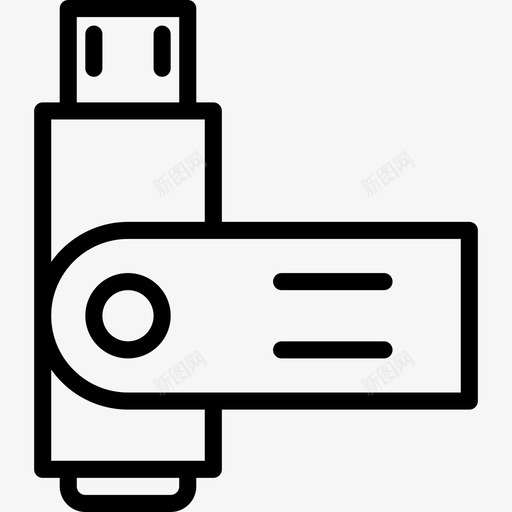 闪存驱动器技术39线性图标svg_新图网 https://ixintu.com 技术39 线性 闪存驱动器