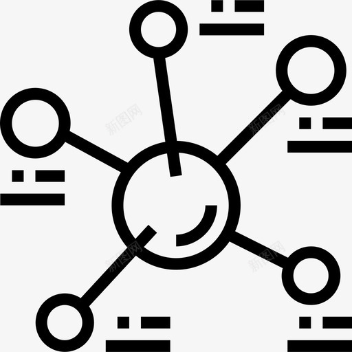 分子科学49线性图标svg_新图网 https://ixintu.com 分子 科学49 线性