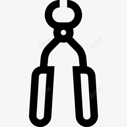 钳子木工6直形图标svg_新图网 https://ixintu.com 木工6 直形 钳子