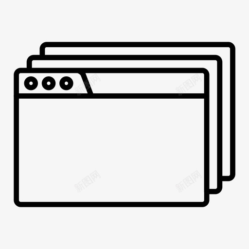 新选项卡浏览器网页图标svg_新图网 https://ixintu.com windows选项卡 新选项卡 浏览器 网站 网页