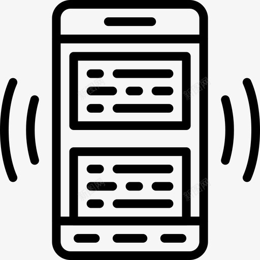 智能手机用户界面mobile3线性图标svg_新图网 https://ixintu.com 智能手机 用户界面mobile3 线性