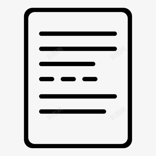 文本文件合同信件图标svg_新图网 https://ixintu.com 信件 合同 文本文件 页面