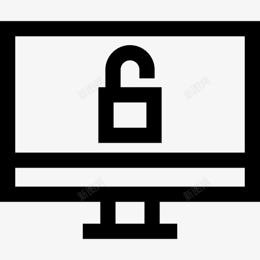 计算机黑客14线性图标svg_新图网 https://ixintu.com 线性 计算机 黑客14
