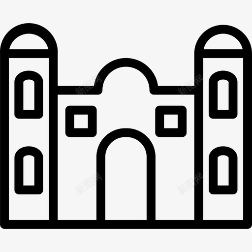 住宅14号楼直线图标svg_新图网 https://ixintu.com 14号楼 住宅 直线