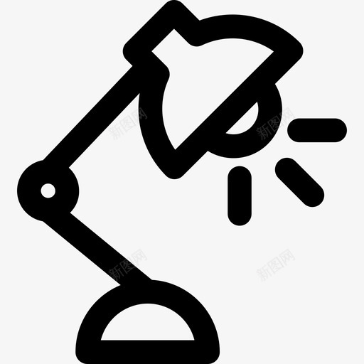 灯教育59直系图标svg_新图网 https://ixintu.com 教育59 灯 直系