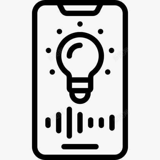 智能手机人工智能19线性图标svg_新图网 https://ixintu.com 人工智能19 智能手机 线性