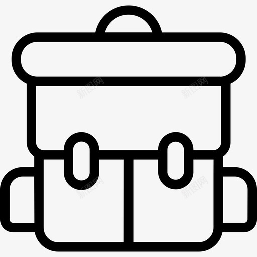 双肩背包图标svg_新图网 https://ixintu.com 双肩背包