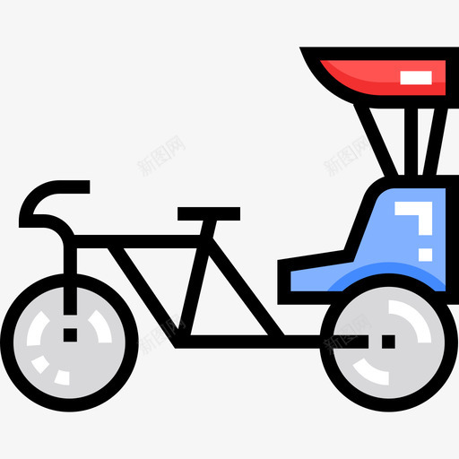 TukTuk泰国12线性颜色图标svg_新图网 https://ixintu.com TukTuk 泰国12 线性颜色
