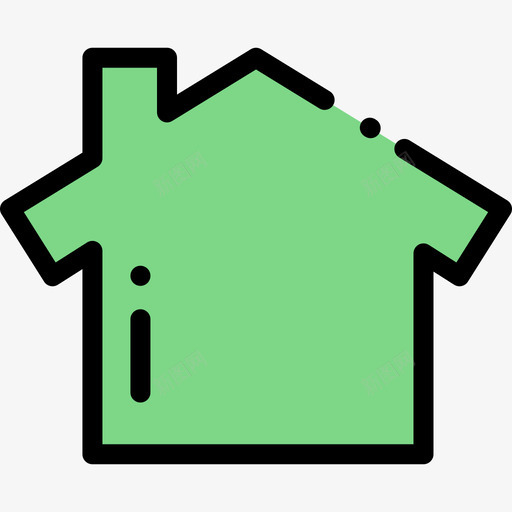 Nextdoor社交媒体35线性颜色图标svg_新图网 https://ixintu.com Nextdoor 社交媒体35 线性颜色