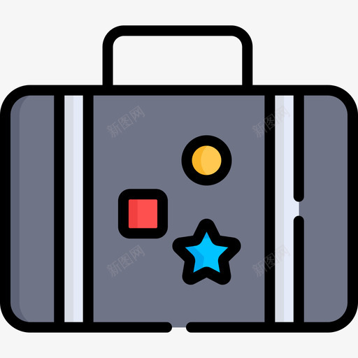 手提箱夏季销售3线性颜色图标svg_新图网 https://ixintu.com 夏季销售3 手提箱 线性颜色