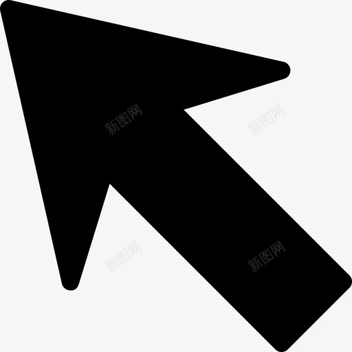 左上箭头25填充图标svg_新图网 https://ixintu.com 填充 左上 箭头25