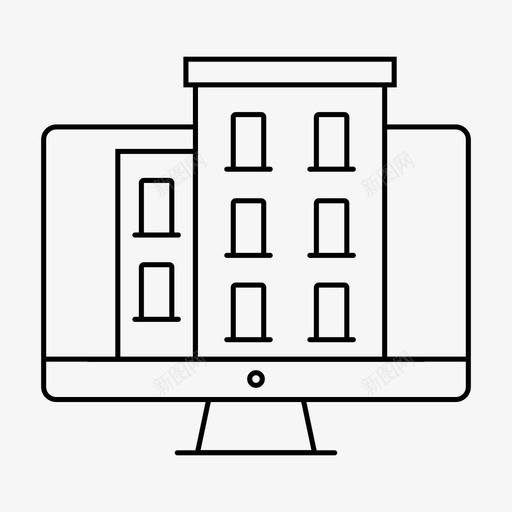 在线房地产在线房屋搜索在线抵押贷款图标svg_新图网 https://ixintu.com 在线房地产 在线房屋搜索 在线抵押贷款 房地产网站