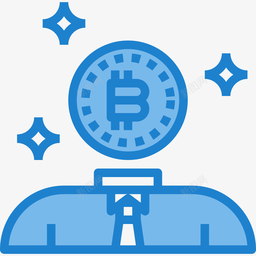 用户比特币46蓝色图标svg_新图网 https://ixintu.com 比特币46 用户 蓝色