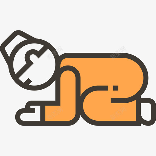 祈祷斋月4黄影图标svg_新图网 https://ixintu.com 斋月4 祈祷 黄影