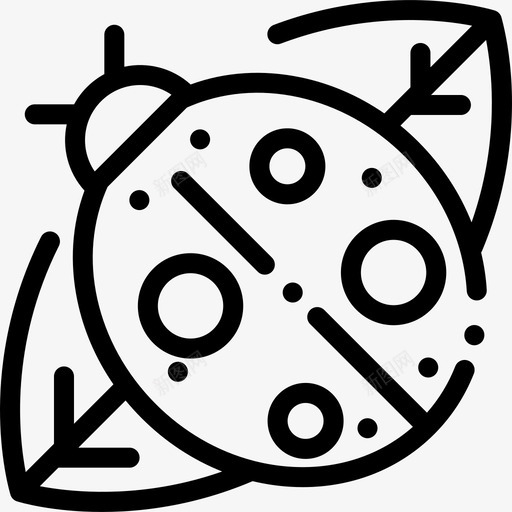 瓢虫自然24直系图标svg_新图网 https://ixintu.com 瓢虫 直系 自然24