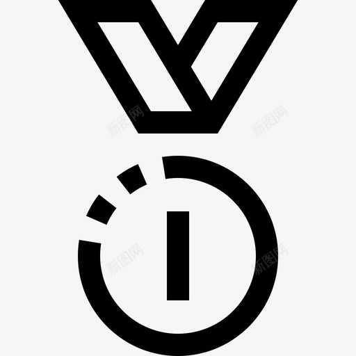 金牌体育和游戏直系图标svg_新图网 https://ixintu.com 体育和游戏 直系 金牌