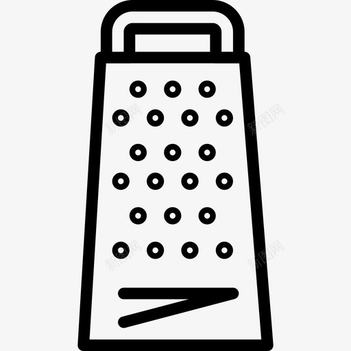 磨碎机食品88线性图标svg_新图网 https://ixintu.com 磨碎机 线性 食品88