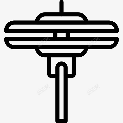钹音乐和乐器7线型图标svg_新图网 https://ixintu.com 线型 钹 音乐和乐器7