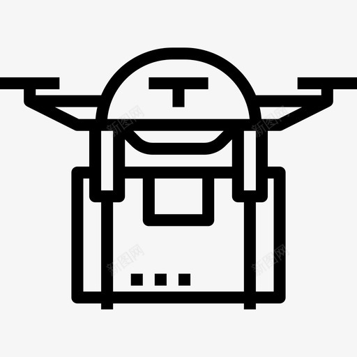 无人机后勤6直线型图标svg_新图网 https://ixintu.com 后勤6 无人机 直线型