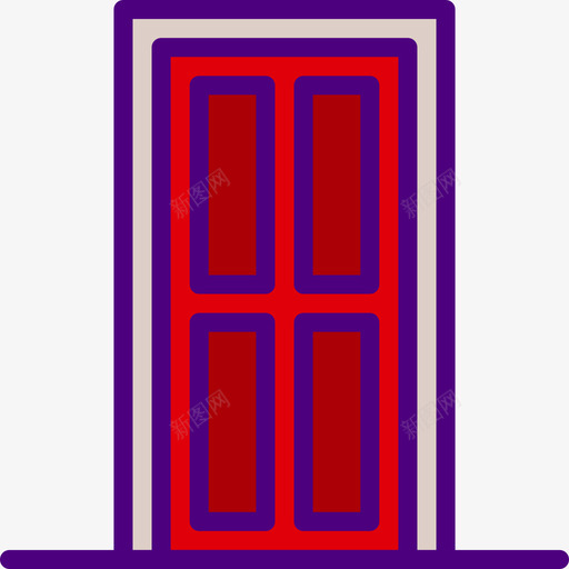 门家具家居6图标svg_新图网 https://ixintu.com 家具 家居6 线颜色 门