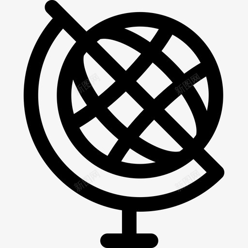 世界地图导航和地图5线性图标svg_新图网 https://ixintu.com 世界地图 导航和地图5 线性