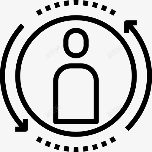 旋转足球13直线图标svg_新图网 https://ixintu.com 旋转 直线 足球13