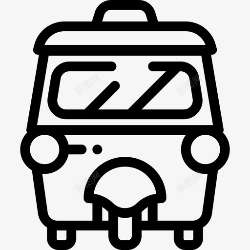 TukTuk泰国9线性图标svg_新图网 https://ixintu.com TukTuk 泰国9 线性
