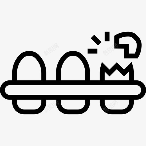 鸡蛋农业和园艺6直线型图标svg_新图网 https://ixintu.com 农业和园艺6 直线型 鸡蛋
