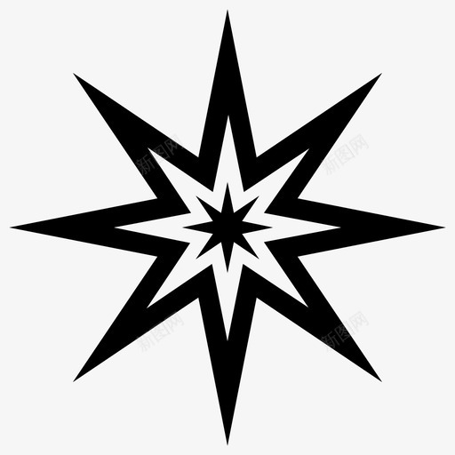 星星明亮的装饰性的图标svg_新图网 https://ixintu.com 明亮的 星星 装饰性的 象征性的 闪闪发光的星星固体图标